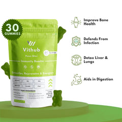 Close-up of Immunity Booster Gummies chewable vitamins