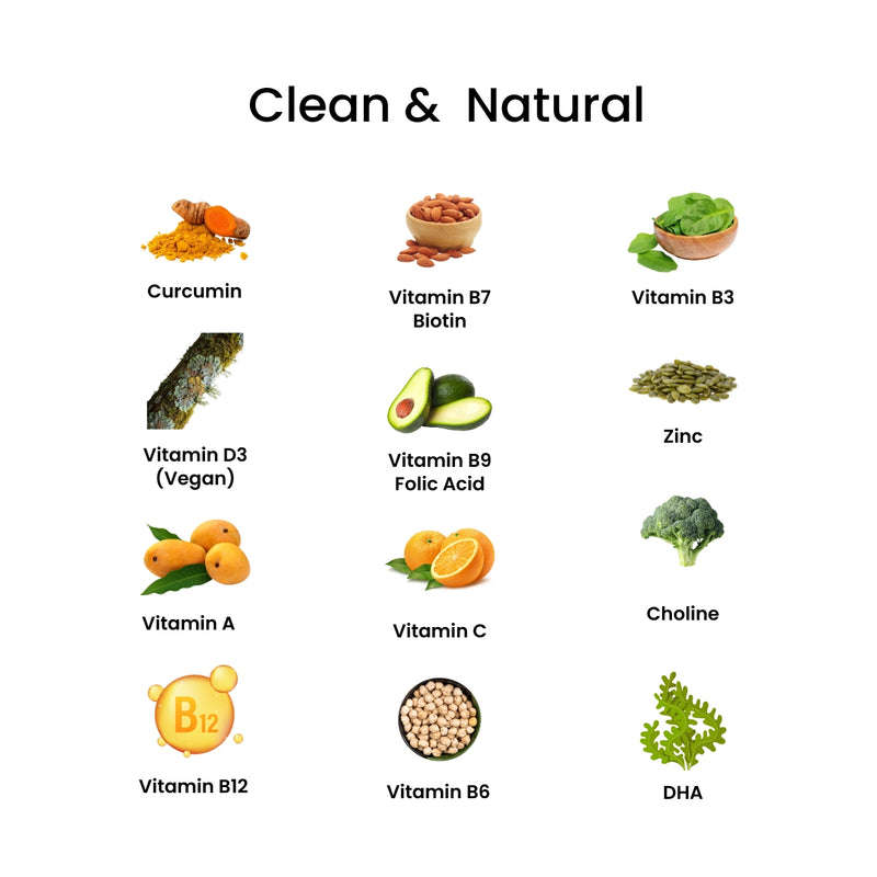 Vithub Multivitamin Gummies jar with label showing vegan, no sugar, no preservatives icons